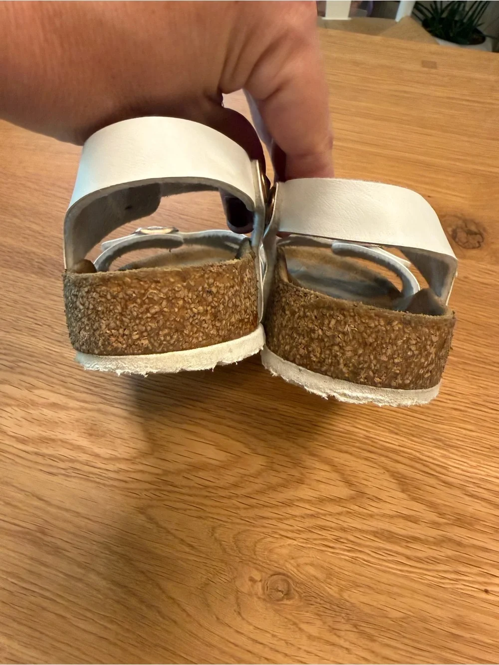 Birkenstock Kids Rio Birko-Flor White Ankle Strap Sandals Size EU 34 US 3-3.5